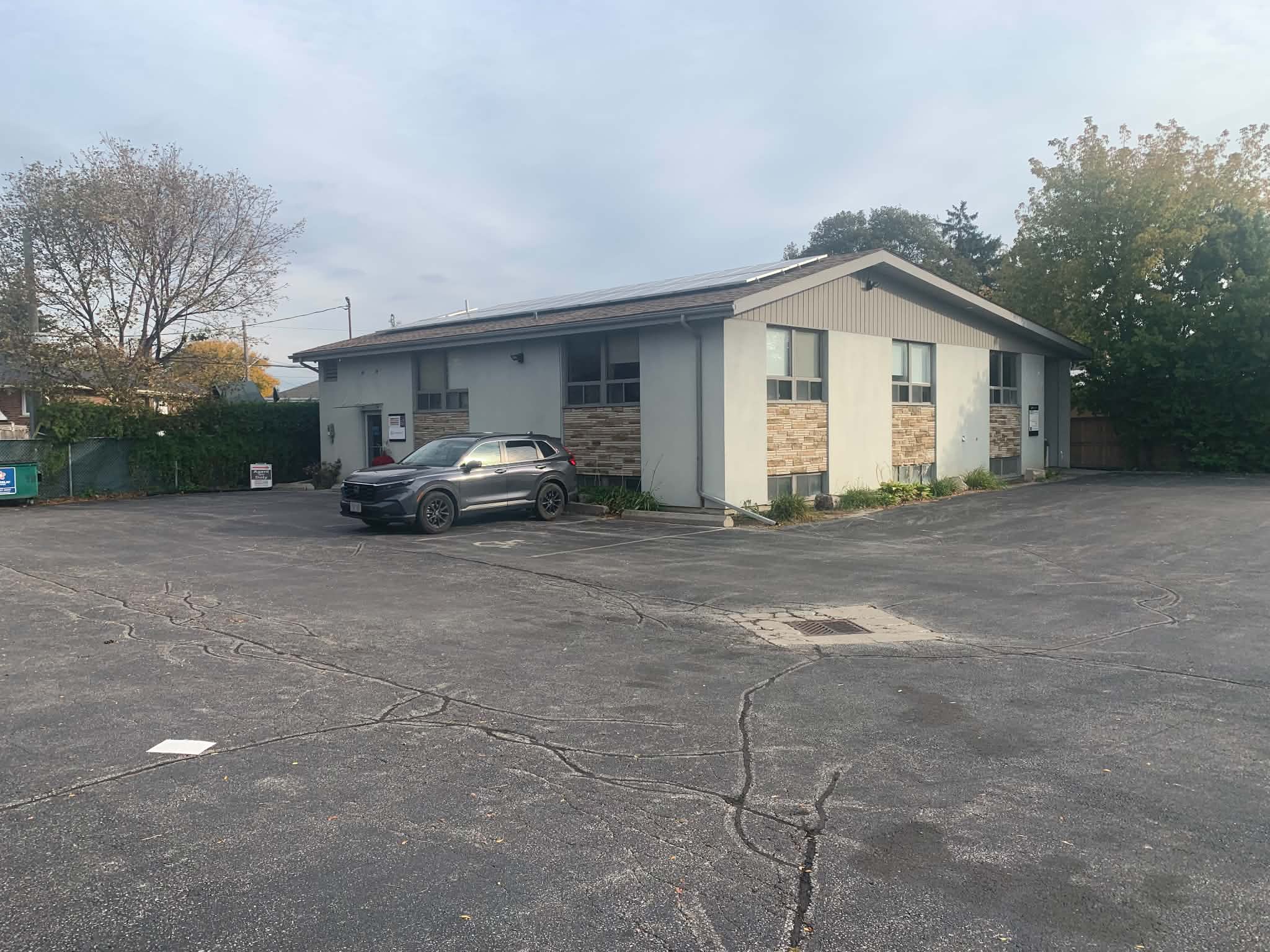 Exterior of the building at 160 The Westway in Etobicoke, home of Atlas Osteopathic Care